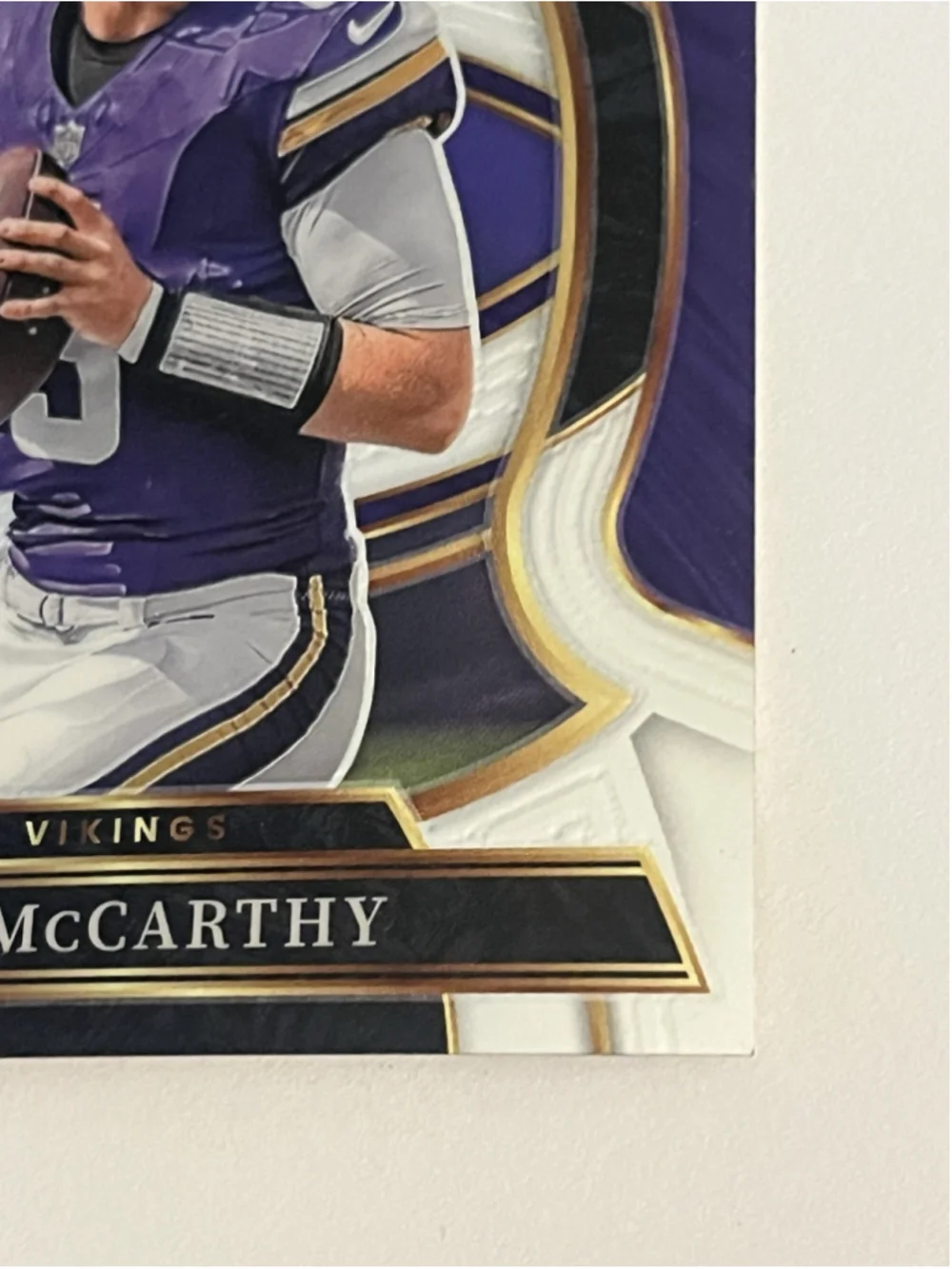 JJ McCarthy Panini Select Silver Prizm Vikings